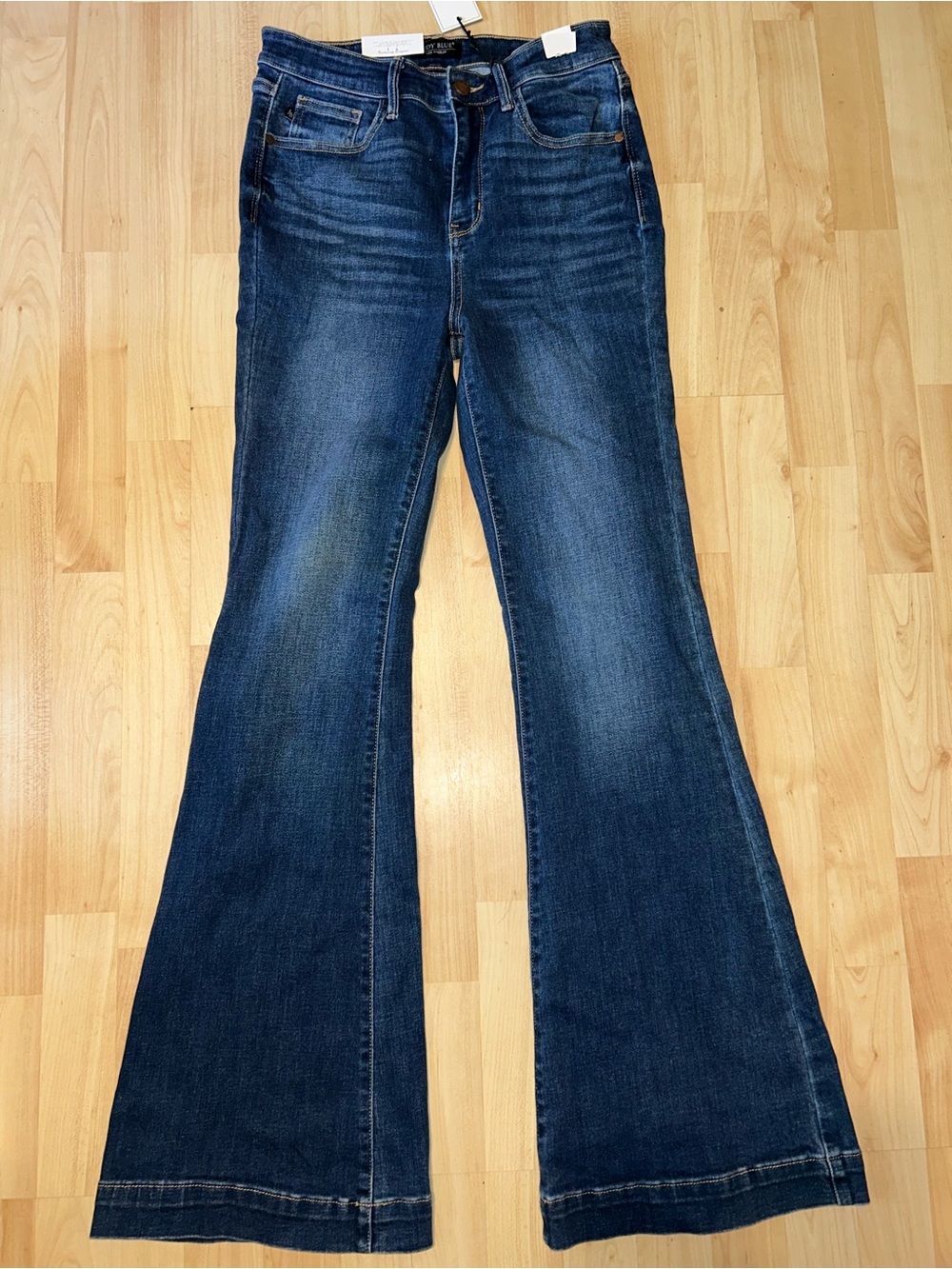 Judy Blue Women's Flare High Rise Jeans Size 9/29 Boho Western Stretchy New